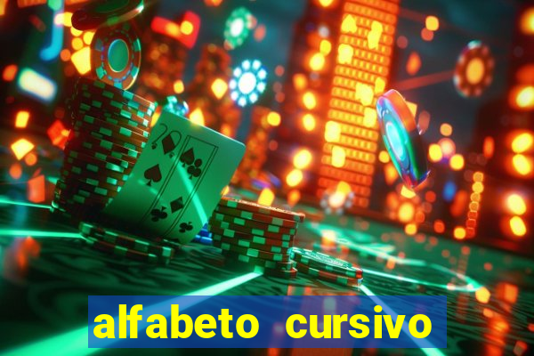 alfabeto cursivo pontilhado para imprimir pdf